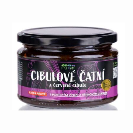 Cibulové čatní z červené cibule – Extra pálivé 250 g Cibulové čatní z červené cibule – Extra pálivé 250 g