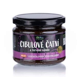 Cibulové čatní (chutney) z červené cibule – Pálivé 250 g