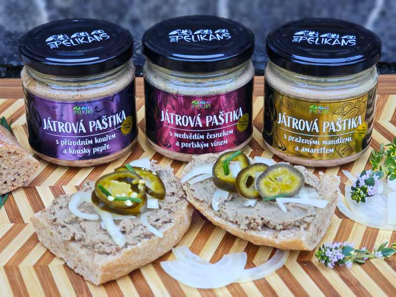 Játrová paštika s praženými mandlemi a amarettem 170 g - Obrázek 2