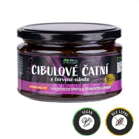 Cibulové čatní z červené cibule – Extra pálivé 250 g