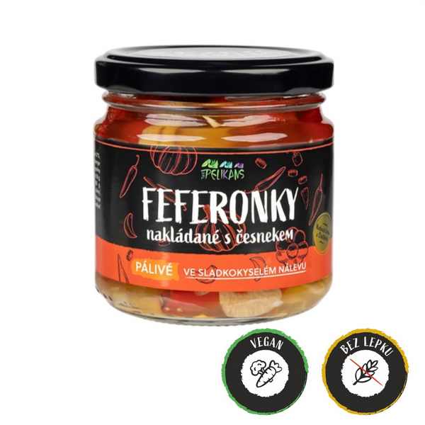 Nakládané feferony s česnekem 180 g