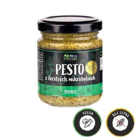 Pesto z čerstvých mikrobylinek – ředkev 100 g
