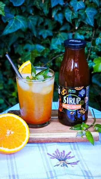 Sirup RAKYTNÍK-POMERANČ s třtinovým cukrem 500 ml - Obrázek 2