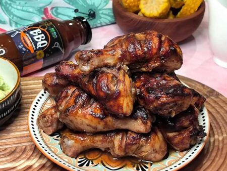 Pečené BBQ kuřecí paličky