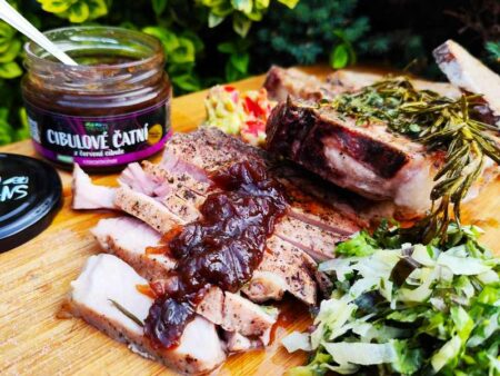 Texas steak s cibulovým čatní